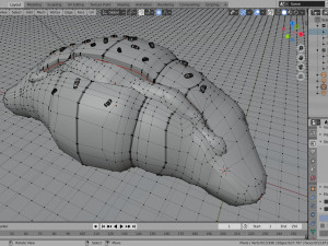 croissant whit cream Modelo 3D