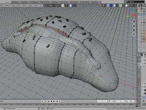 croissant whit cream 3D Model