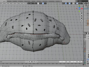 croissant whit cream Modelo 3D