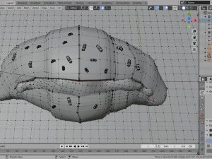 croissant whit cream 3D Model