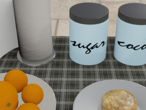 breakfast table 3D Модель