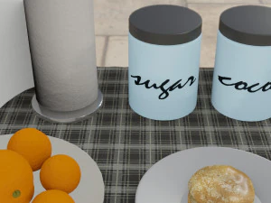 breakfast table 3D Model