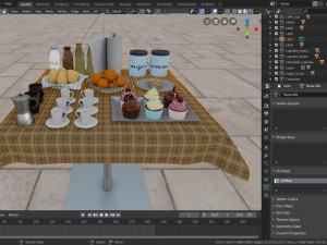 breakfast table 3D Модель