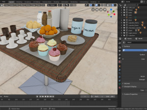 breakfast table 3D Модель