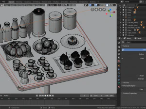 breakfast table 3D Model