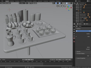 breakfast table 3D Модель