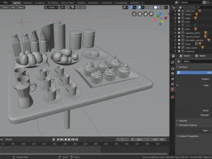 breakfast table 3D Model