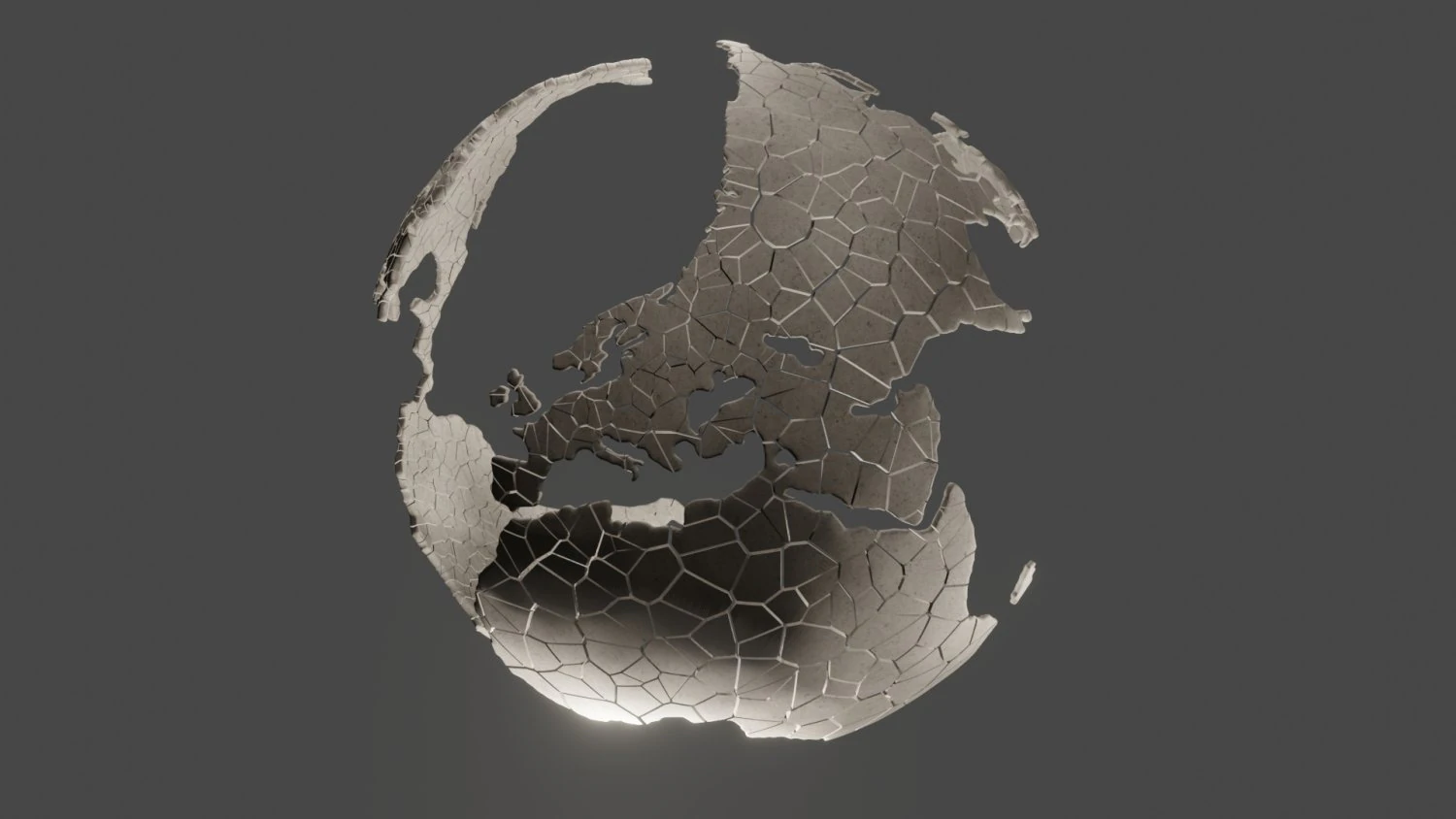 зламана земля 3D Модель .c4d .max .obj .3ds .fbx .stl .blend 