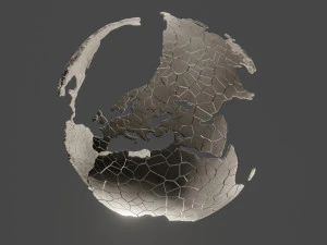 разбитая земля 3D Модель