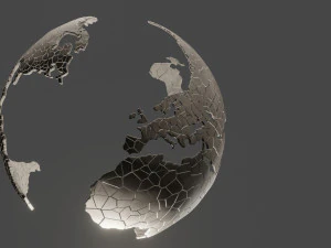 зламана земля 3D Модель