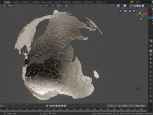зламана земля 3D Модель