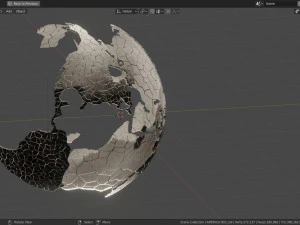 зламана земля 3D Модель