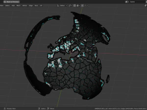 зламана земля 3D Модель