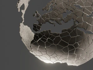 зламана земля 3D Модель