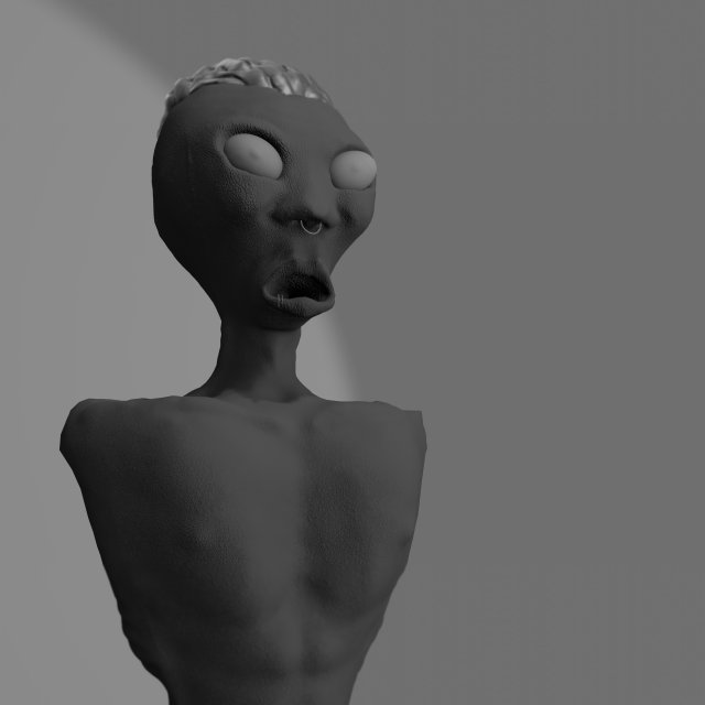 alien - extraterrestrial humanoid Model 3D .c4d .max .obj .3ds .fbx .stl .blend 