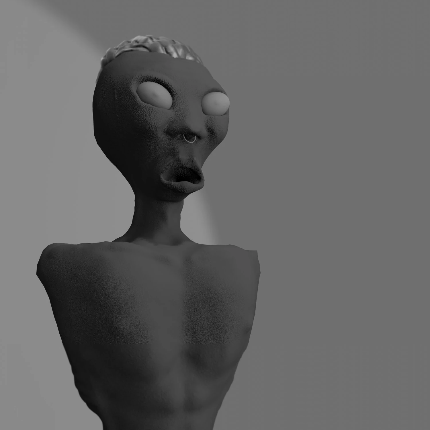 alien - extraterrestrial humanoid 3D Model .c4d .max .obj .3ds .fbx .stl .blend