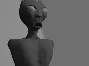 alien - extraterrestrial humanoid 3D Model
