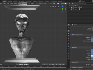 alien - extraterrestrial humanoid Model 3D