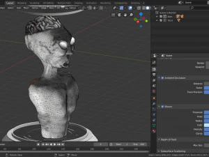 alien - extraterrestrial humanoid 3D Model
