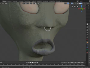 alien - extraterrestrial humanoid 3D Model