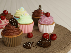 cupcakes 3D Model