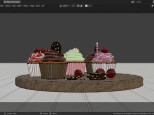 cupcakes 3D मॉडल