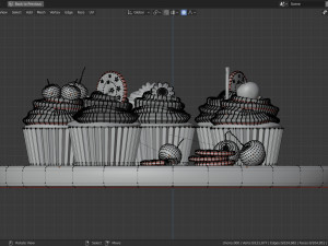 cupcakes 3D मॉडल