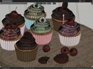 cupcakes 3D मॉडल