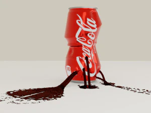 minuman bersoda coca-cola Model 3D
