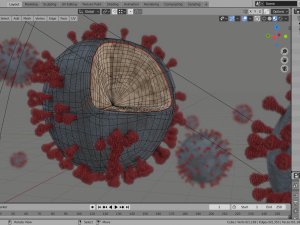 corona virus - covid 19 Model 3D