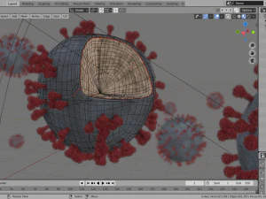corona virus - covid 19 3D Model