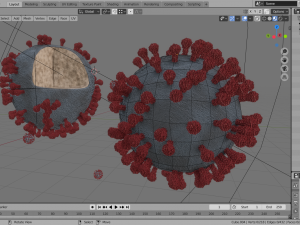 corona virus - covid 19 Model 3D