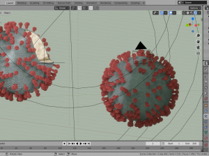 corona virus - covid 19 Model 3D