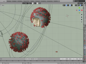 corona virus - covid 19 3D Model