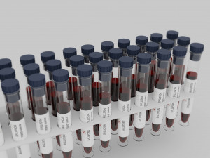 blood test-tube 3D Model
