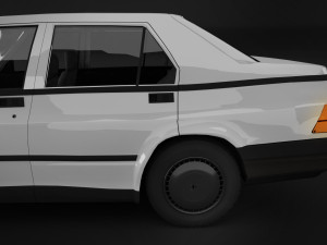 alfa romeo75 - white classic model vintage 3Dモデル