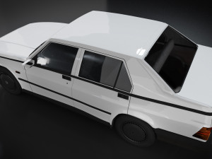 alfa romeo75 - white classic model vintage 3Dモデル