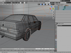 alfa romeo75 - white classic model vintage 3Dモデル