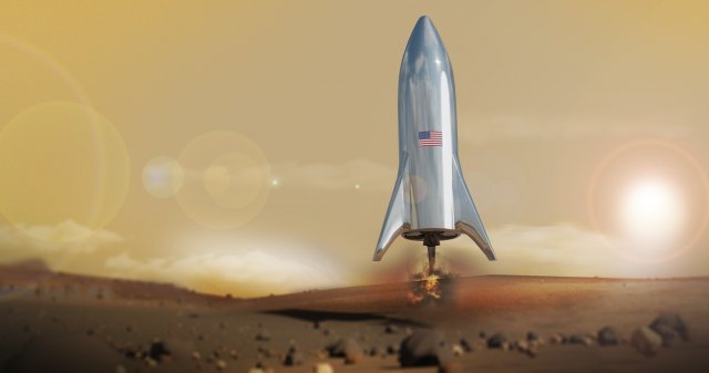 starship model elon musk - spaceship 3D Model .c4d .max .obj .3ds .fbx .stl .blend 