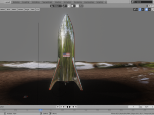 starship model elon musk - spaceship 3D Model