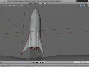 starship model elon musk - spaceship 3D Model