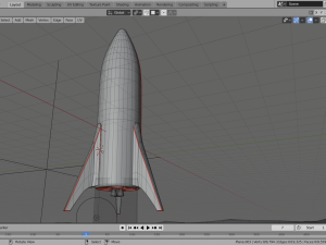 starship model elon musk - spaceship 3D Model