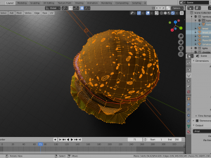 double cheesburger with salad tomato onion and cheddar 3D Model