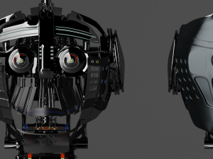 scifi robot detail low-poly 3D Model