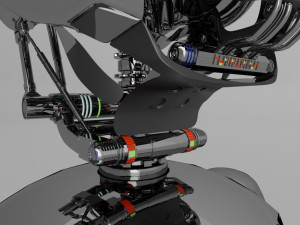 scifi robot detail low-poly 3D Model