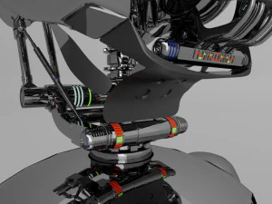 scifi robot detail low-poly 3D Model