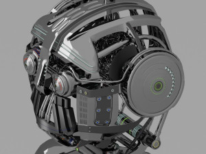 scifi robot detail low-poly 3D Model