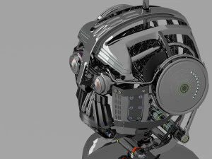 scifi robot detail low-poly 3D Model