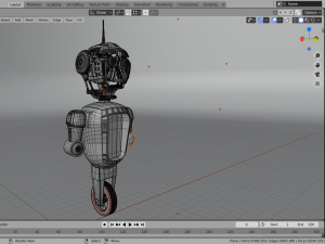 scifi robot detail low-poly 3D Model