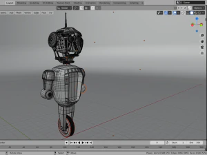 scifi robot detail low-poly 3D Model